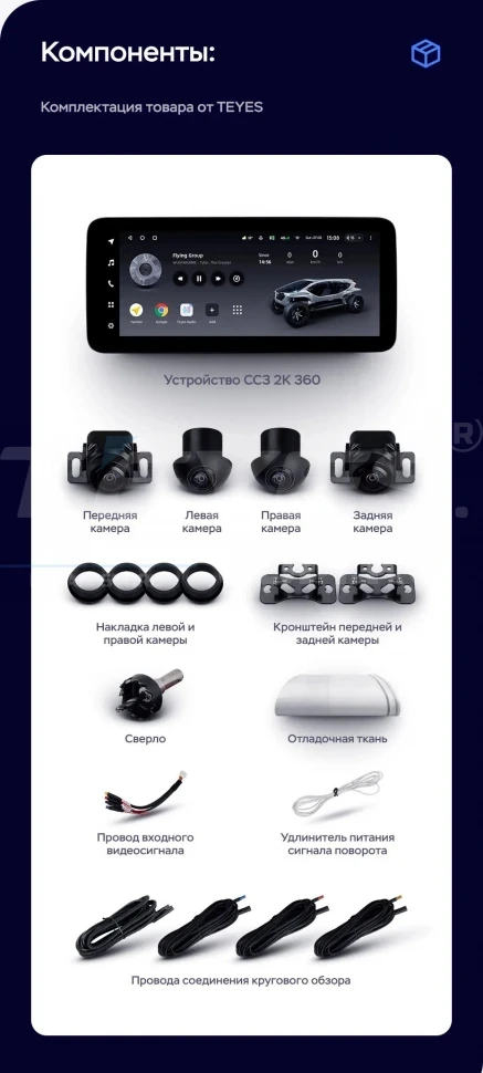 Штатная магнитола Teyes LUX ONE 360 6/128 Honda Crosstour 1 TF (2009-2015)