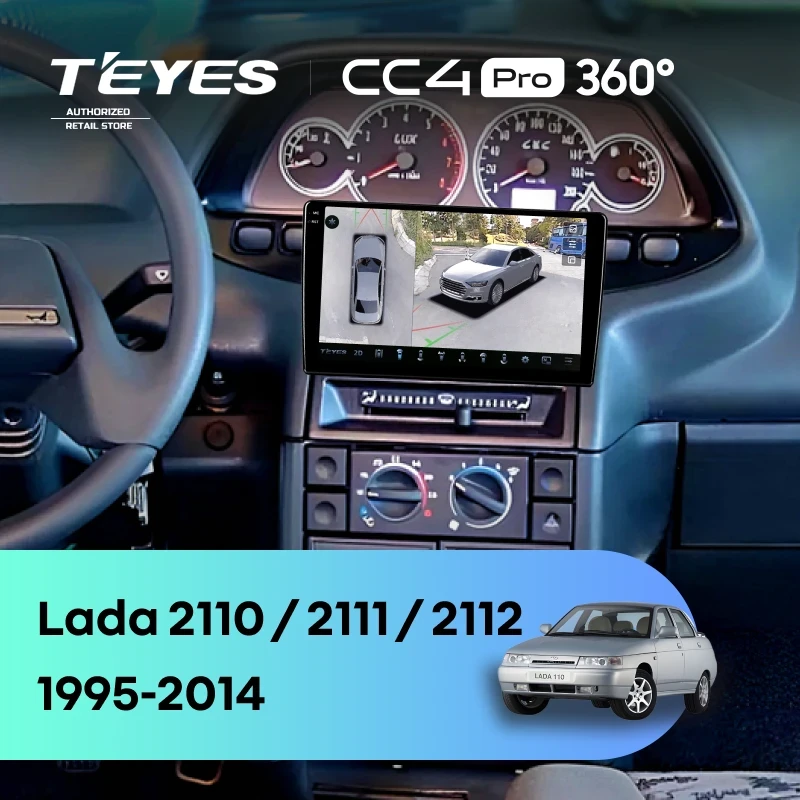 Штатная магнитола Teyes CC4 Pro 360 12/256 Lada 2111 (1995-2014)
